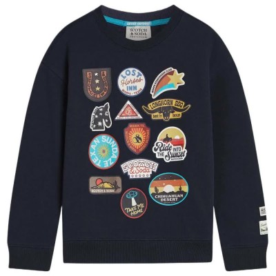 блуза,детски,блузи,scotch,&,soda,183025,sweatshirt,blue,(sky,captain)