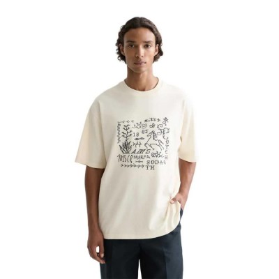 тениска,мъжки,тениски,дамски,тениски,scotch,&,soda,183094,short,sleeve,t,shirt,beige,(eggnog)