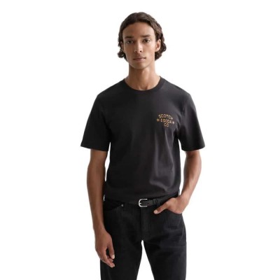 тениска,мъжки,тениски,дамски,тениски,scotch,&,soda,183186,short,sleeve,t,shirt,black,(meteorite)