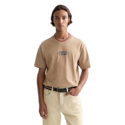тениска,мъжки,тениски,дамски,тениски,scotch,&,soda,183198,short,sleeve,t,shirt,beige,(amphora)