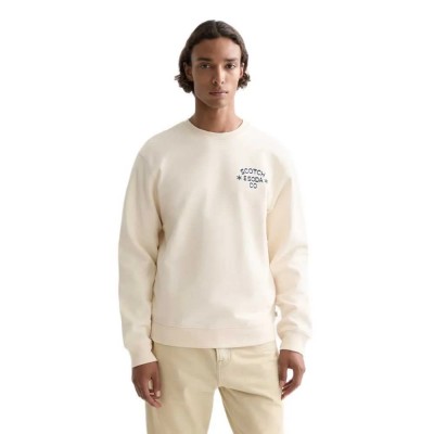 блуза,мъжки,пуловери,scotch,&,soda,183202,sweatshirt,beige,(eggnog)