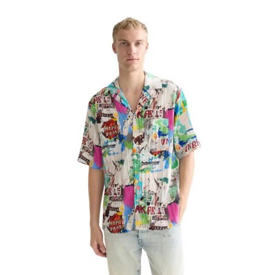 риза,с,къс,ръкав,дамски,ризи,мъжки,ризи,scotch,&,soda,183829,relaxed,fit,short,sleeve,shirt,multicolor,(basquiat,unbreakable)