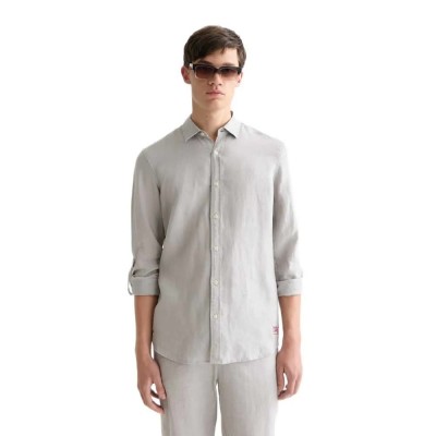 риза,с,дълъг,ръкав,дамски,ризи,мъжки,ризи,scotch,&,soda,184343,linen,regular,fit,long,sleeve,shirt,grey,(drizzle)