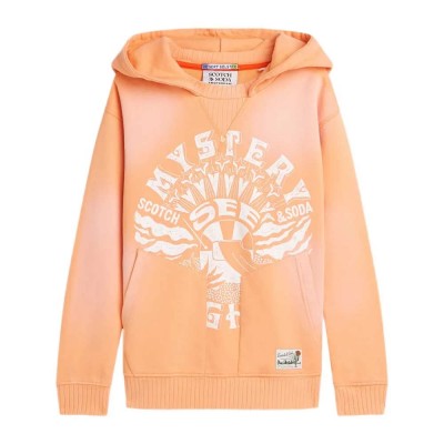 суичър,детски,блузи,scotch,&,soda,184376,hoodie,orange,(coral,sands)