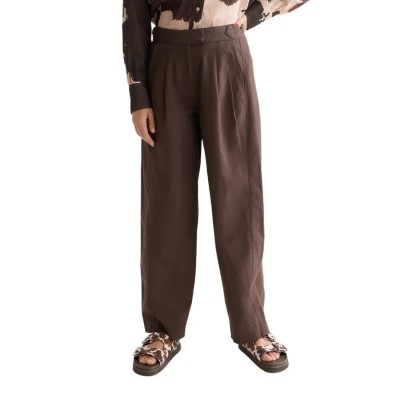 панталони,мъжки,панталони,дамски,панталони,scotch,&,soda,quinn,linen,wide,leg,pants,brown,(hot,fudge)