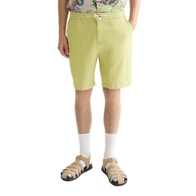 къси,панталони,мъжки,панталони,дамски,панталони,scotch,&,soda,seasonal,core,fave,linen,regular,fit,chino,shorts,yellow,(green,oasis)