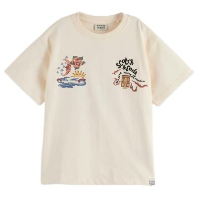 тениска,мъжки,тениски,дамски,тениски,scotch,&,soda,the,40th,anniversary,short,sleeve,t,shirt,beige,(eggnog)