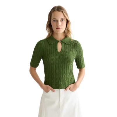 блуза,мъжки,пуловери,дамски,пуловери,scotch,&,soda,u9a01237t,short,sleeve,sweater,green,(garden,green)