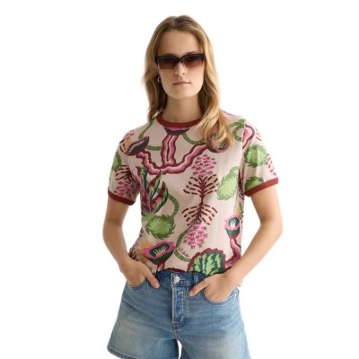 тениска,мъжки,тениски,дамски,тениски,scotch,&,soda,u9a01288t,short,sleeve,t,shirt,beige,(desert,floral,canyon,clay)