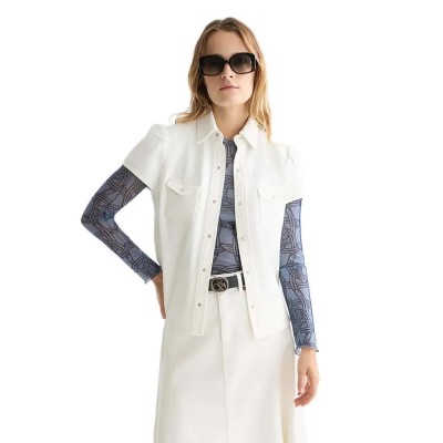 риза,с,къс,ръкав,дамски,ризи,мъжки,ризи,scotch,&,soda,u9a01397t,short,sleeve,shirt,white,(stardust,white)