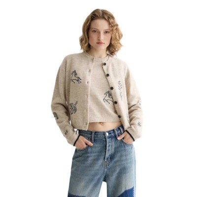 жилетка,дамски,пуловери,дамски,плетени,дрехи,scotch,&,soda,u9b01080t,cardigan,beige,(oatmeal,melange)