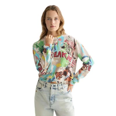 блуза,мъжки,пуловери,дамски,пуловери,scotch,&,soda,u9b01249t,sweater,multicolor,(basquiat,unbreakable)