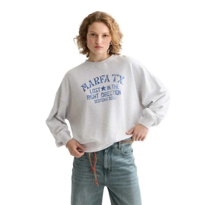 блуза,дамски,блузи,scotch,&,soda,u9e01108t,sweatshirt,grey,(grey,melange)