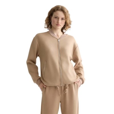 блуза,дамски,блузи,scotch,&,soda,u9e01118t,full,zip,sweatshirt,beige,(amphora)