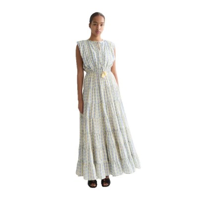 рокля,дамски,поли,и,рокли,scotch,&,soda,ufu01432t,sleeveless,long,dress,multicolor,(cactus,stripe,placed,raffia)