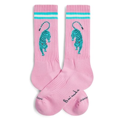 чорапи,дамски,чорапи,jimmy,lion,athletic,brianda,tiger,long,socks,pink,(pink)