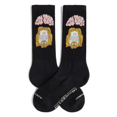 чорапи,мъжки,чорапи,jimmy,lion,athletic,the,big,lebowski,in,dude,we,trust,long,socks,black,(black)