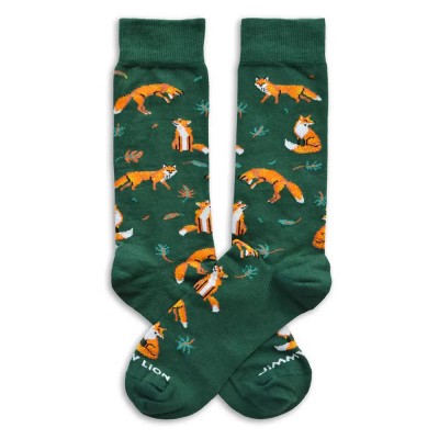 чорапи,мъжки,чорапи,jimmy,lion,dusk,fox,long,socks,green,(green)