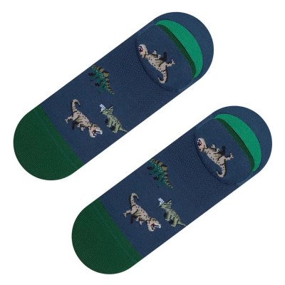 чорапи,мъжки,чорапи,jimmy,lion,jurassic,dinos,no,show,socks,blue,(blue)
