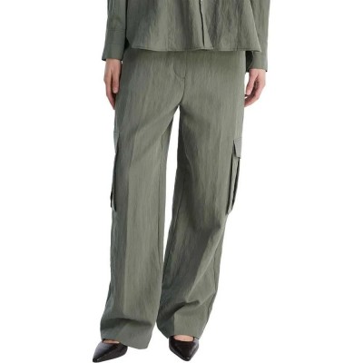 панталони,дамски,панталони,tommy,hilfiger,fluid,utility,loose,straight,fit,pants,green,(platinum,rust)