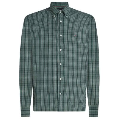 карирана,риза,мъжки,ризи,tommy,hilfiger,mw0mw40459,long,sleeve,shirt,green,(ornamental,green,check)
