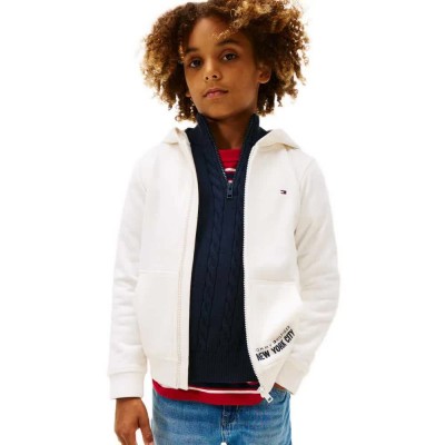 блуза,детски,блузи,tommy,hilfiger,kb0kb09894,full,zip,sweatshirt,white,(ivory,silk)
