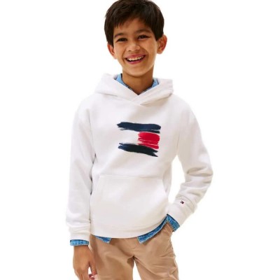 суичър,детски,блузи,tommy,hilfiger,kb0kb10112,hoodie,white,(white)