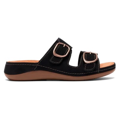 сандали,на,платформа,дамски,сандали,и,чехли,clarks,shoes,cecily,step,wedge,sandals,black,(black,nubuck)