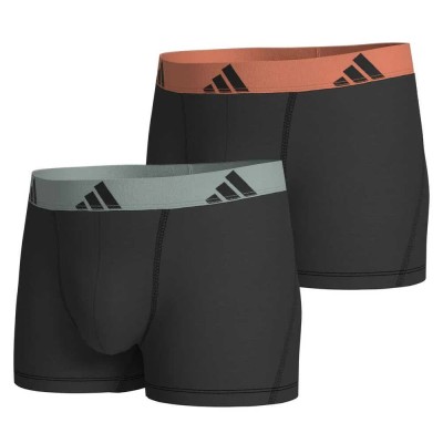боксерки,мъжко,бельо,adidas,active,flex,cotton,boxers,2,units,black,(orange,sage)