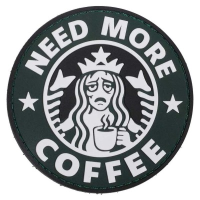 други,аксесоари,elitex,training,pvc,need,more,coffee,patch,green,(multicolor)