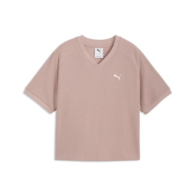 тениска,мъжки,тениски,дамски,тениски,puma,class,pinnacle,relaxed,fit,short,sleeve,v,neck,t,shirt,brown,(sandstone)