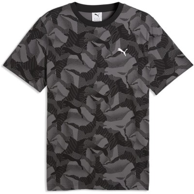 тениска,мъжки,тениски,дамски,тениски,puma,ess,logo,lab,story,2,short,sleeve,t,shirt,grey,(puma,black,aop)