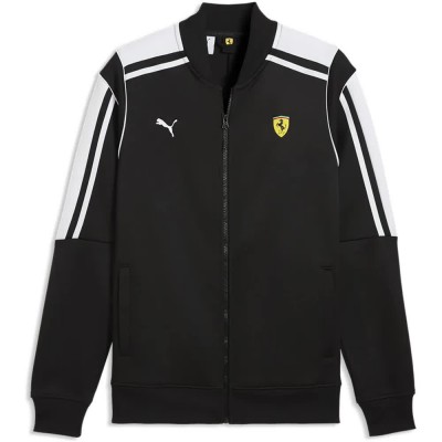 блуза,мъжки,пуловери,puma,ferrari,mt7,full,zip,sweatshirt,black,(puma,black)