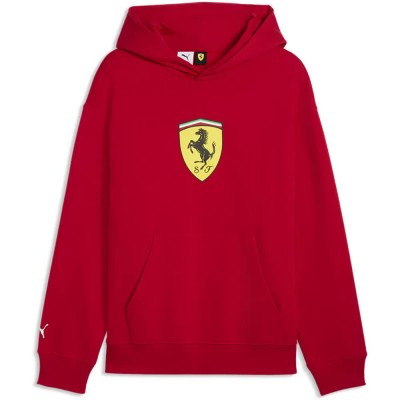 суичър,мъжки,пуловери,puma,ferrari,shield,hoodie,red,(rosso,corsa)