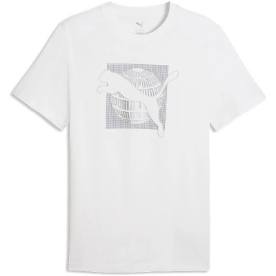 тениска,мъжки,тениски,дамски,тениски,puma,graphic,foil,short,sleeve,t,shirt,white,(puma,white)