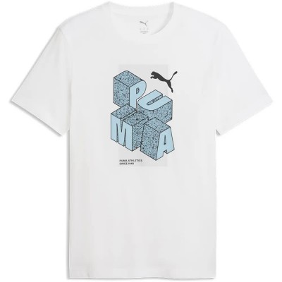 тениска,мъжки,тениски,дамски,тениски,puma,graphic,short,sleeve,t,shirt,white,(puma,white)