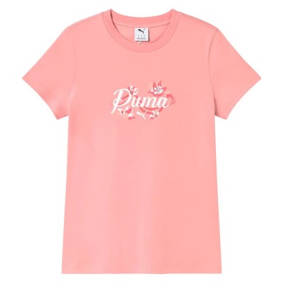 тениска,мъжки,тениски,дамски,тениски,puma,floral,graphic,cat,short,sleeve,t,shirt,pink,(rosy,outlook)