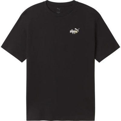 футболна,фланелка,мъжки,тениски,дамски,тениски,puma,football,relaxed,fit,short,sleeve,t,shirt,black,(puma,black)