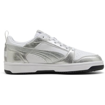 маратонки,мъжки,маратонки,дамски,маратонки,puma,rebound,v6,metallic,whisper,trainers,white,(puma,white,feather,grey,puma,silver,puma,black)