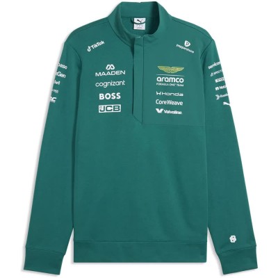 блуза,мъжки,пуловери,puma,x,aston,martin,f1,replica,half,zip,sweatshirt,green,(green,lux)