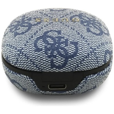 слушалки,слушалки,guess,4g,classic,metal,logo,wireless,earphones,blue,(blue)