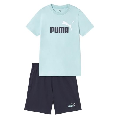 детски,екипи,puma,ess,2,color,nº1,logo,short,sleeve,set,blue,(fresh,water)