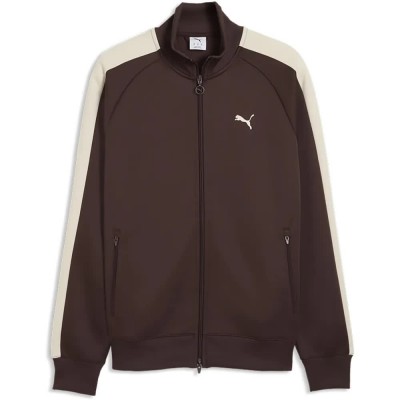 блуза,мъжки,пуловери,puma,t7,always,on,full,zip,sweatshirt,brown,(chocolate,brown)