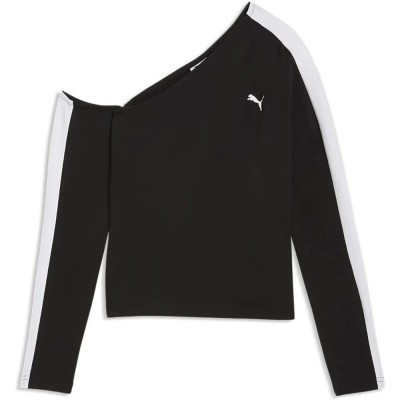 тениска,мъжки,тениски,дамски,тениски,puma,t7,asymmetric,long,sleeve,t,shirt,black,(puma,black)