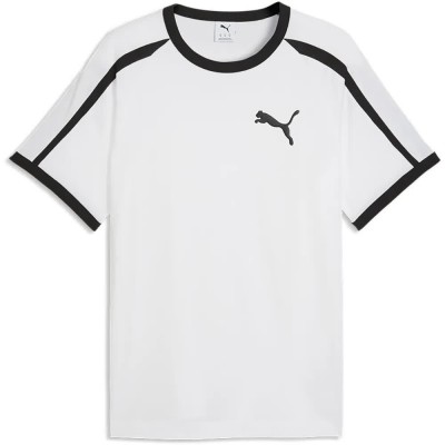 тениска,мъжки,тениски,дамски,тениски,puma,t7,big,cat,ringer,short,sleeve,t,shirt,white,(puma,white)