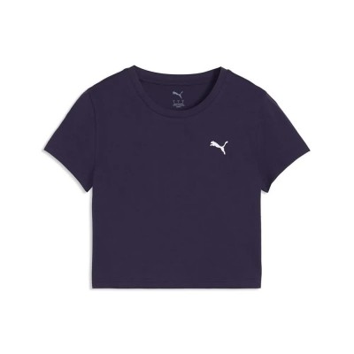 бебешка,тениска,мъжки,тениски,дамски,тениски,puma,wardrobe,ess,baby,short,sleeve,t,shirt,purple,(deep,plum)