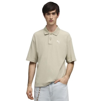дамски,блузи,с,яка,мъжки,блузи,с,яка,puma,wardrobe,ess,waffle,boxy,fit,short,sleeve,polo,beige,(pebble,grey)