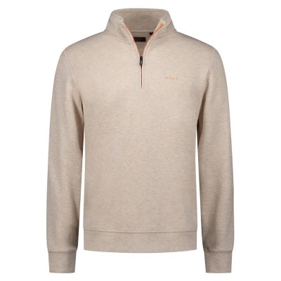 блуза,мъжки,пуловери,nza,new,zealand,26an301,half,zip,sweatshirt,beige,(light,cream,melange)