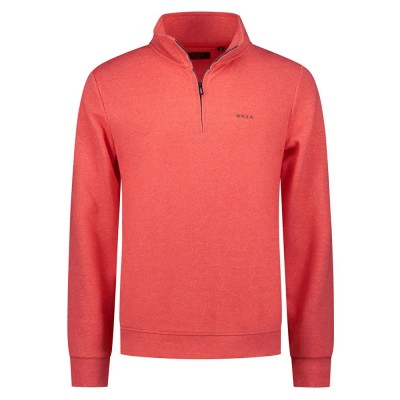 блуза,мъжки,пуловери,nza,new,zealand,26an301,half,zip,sweatshirt,red,(red,tide,melange)