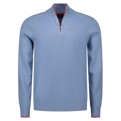блуза,мъжки,пуловери,дамски,пуловери,nza,new,zealand,26an429,half,zip,sweater,blue,(sky,blue,melange)